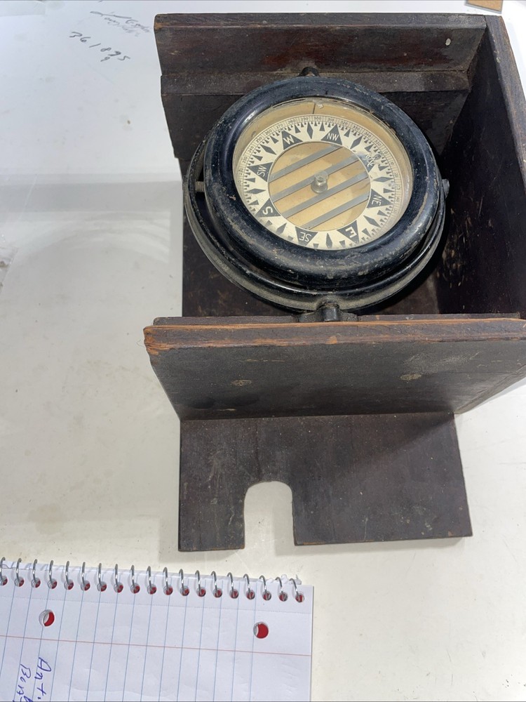 Antique Naval Maritime Ship Compass