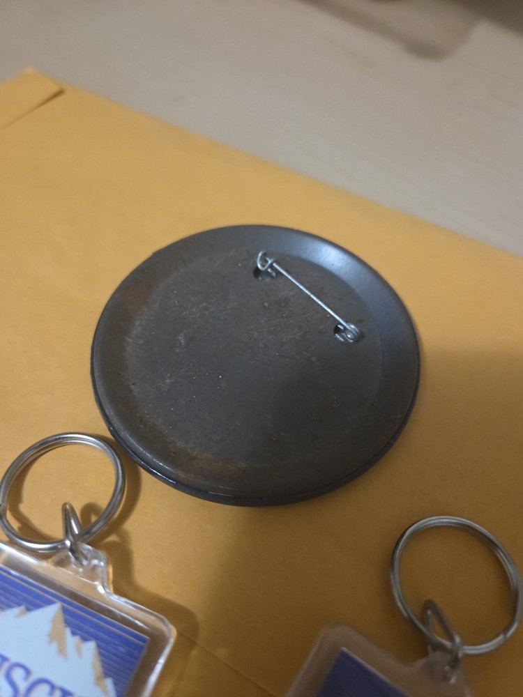 Busch Beer Keychain And Pin Button