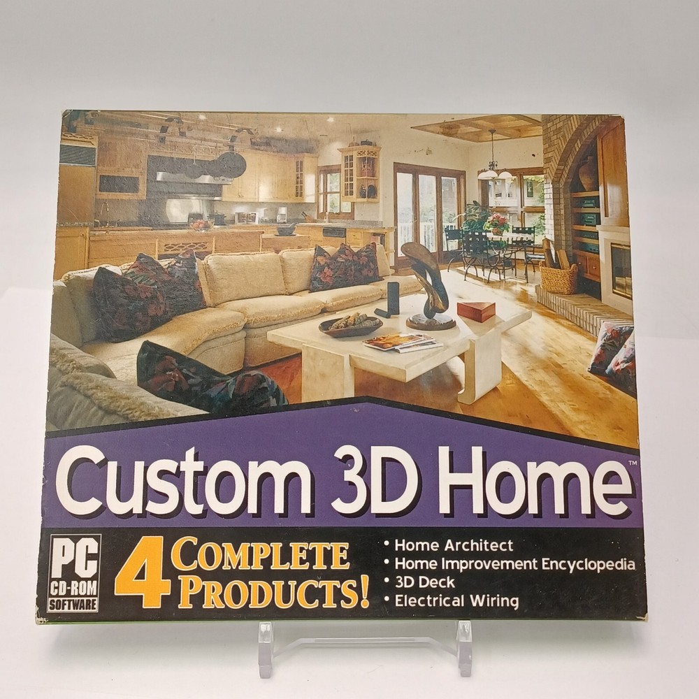 Custom 3D Home 4 Complete Products Valusoft PC CD-ROM 2004. Pre-owned