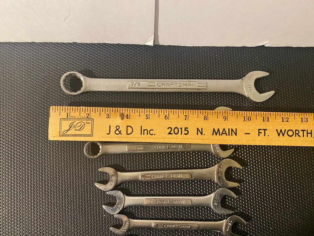 Craftsman Vintage SAE Combination Wrench Set 10pc