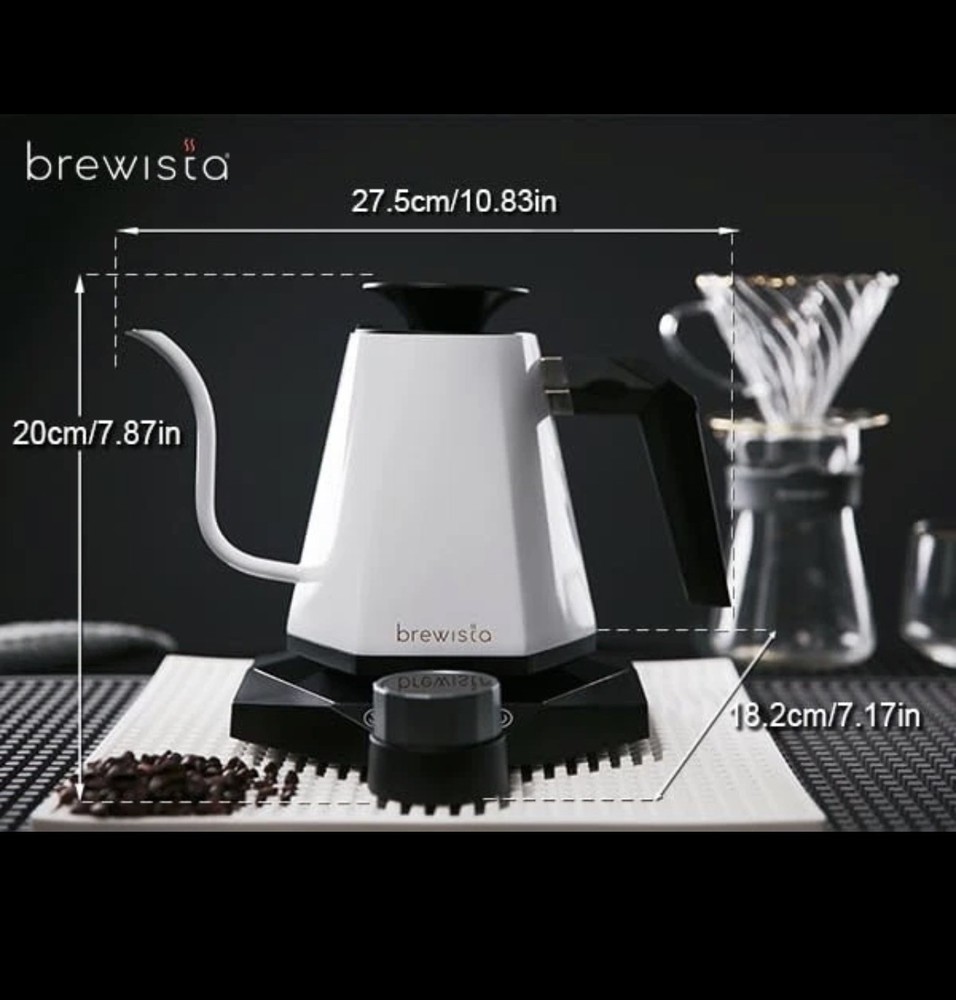 X Series 0.8L Gooseneck Variable Kettle - White