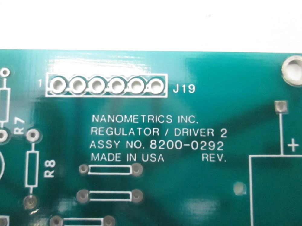 Nanometrics, 8200-0292, Regulator Driver 2 Assy, Used