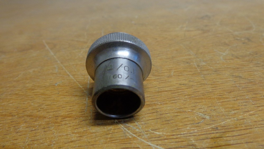 MICROSCOPE OBJECTIVE LENS 4/0.1 160/-