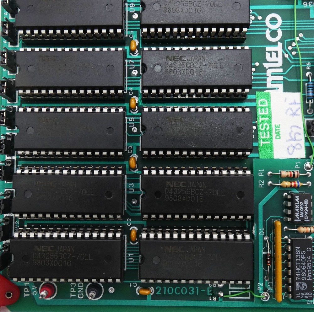 Amtelco 210C031-E board (incl. 16 RAM modules) -used-