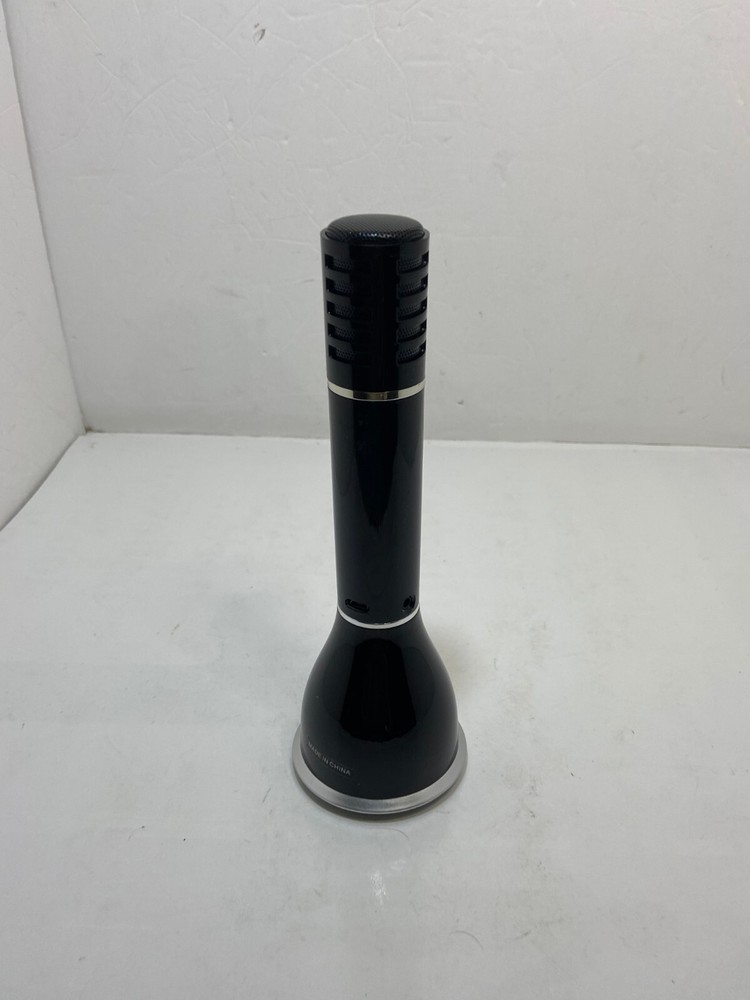 🐞 BLACK KIDS KARAOKE MICROPHONE WIRELESS BLUETOOTH WORKS EUC - N4