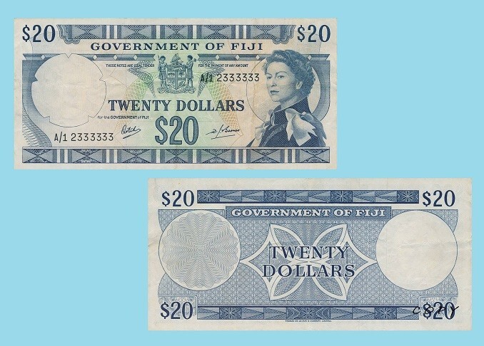 FIJI 20 DOLLARS 1969 - Copy