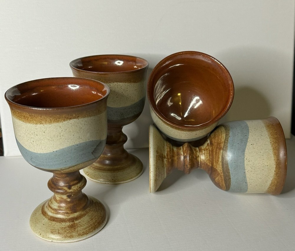 Ceramic Pottery Wine Goblets