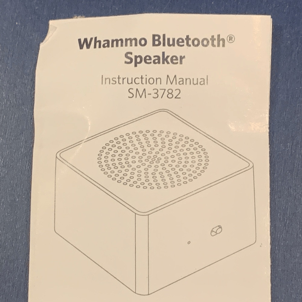 Whammo Bluetooth Mini Speaker Red Cube Wireless Speaker - AG logo