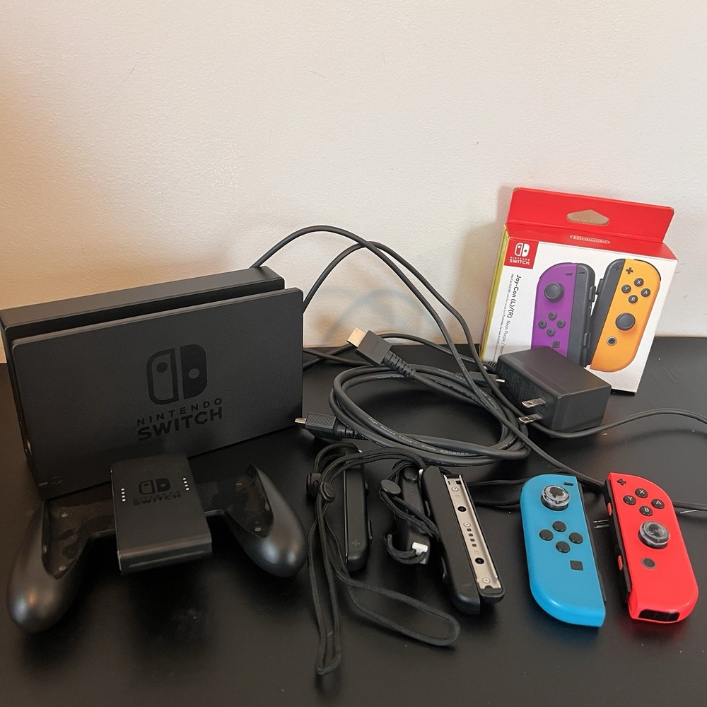 OEM Nintendo Switch Docking Station Controller Joy Con Accessory Red Blue