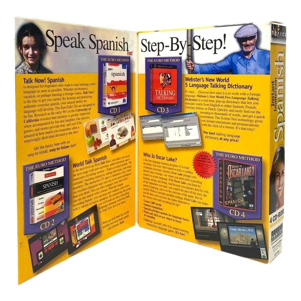Instant Imersion Euro Method Spanish 4CD-ROM Deluxe Edition - Learn Quickly