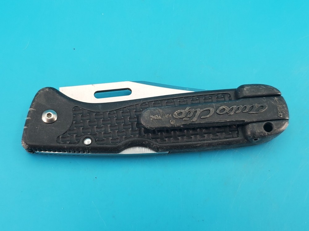 SOG Auto Clip Plain Edge Folding Pocket Knife!