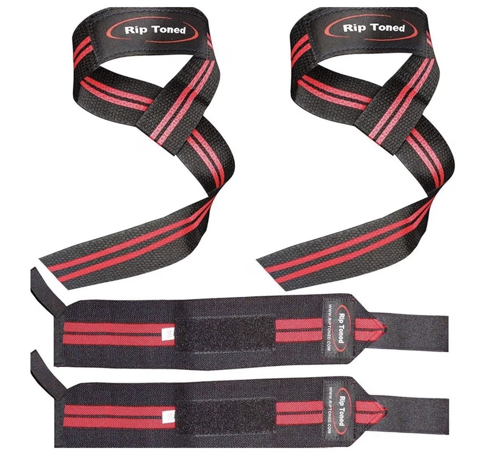 Rip Toned Wrist Wraps & Lifting Straps Combo