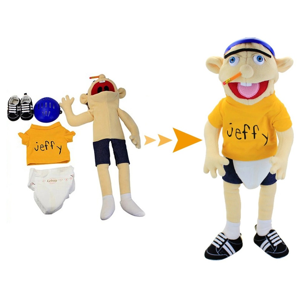 Jeffy Hand Puppet Plush – 60cm Interactive Doll for Kids & Fans