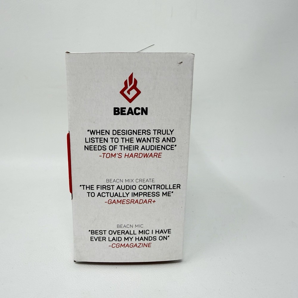 BEACN Interface Studio Creator XLR White Headphone Amp Gaming Podcast Streaming