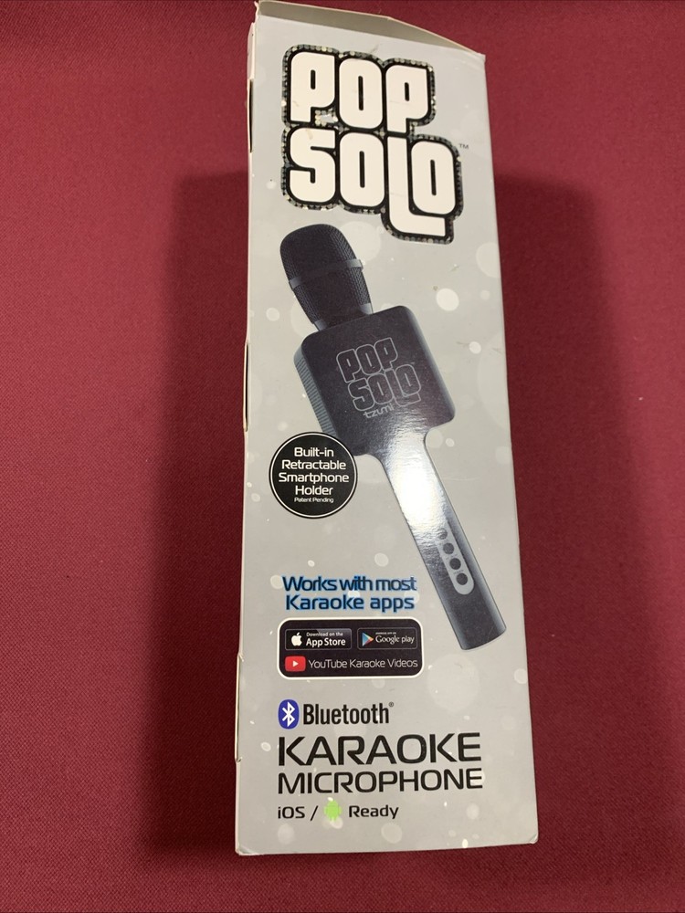 Pop Solo Bluetooth Karaoke Microphone - Black