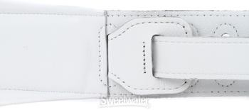 Levy's MSS2 Garment Leather Guitar Strap - White