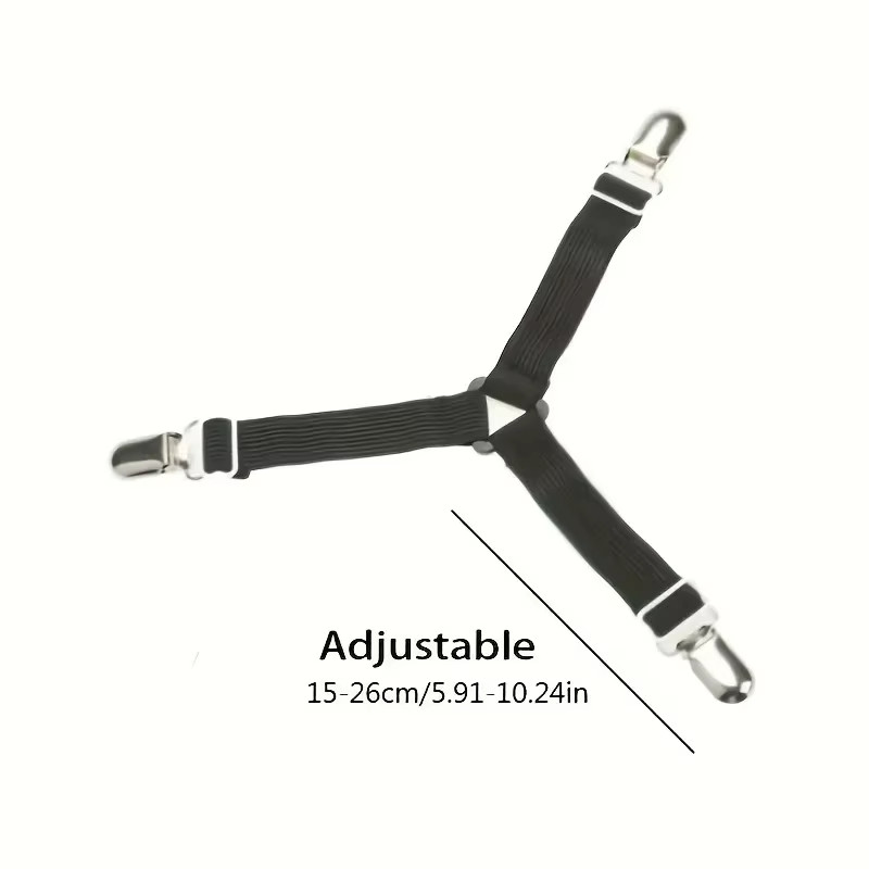 4 Pcs Sheet Holder Strap Sheet Holder Sheet Holder Buckle - Adjustable Elastic