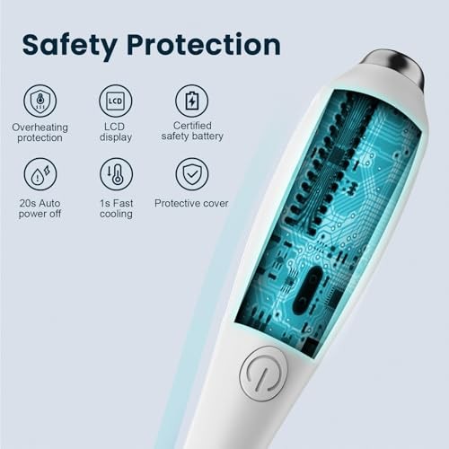 Thread Burner, USB Rechargeable Thread Zapper with LCD Display, Burn White a