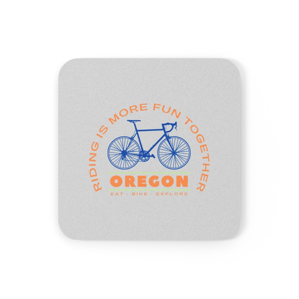 Bicycle Coaster w/ Cork Back