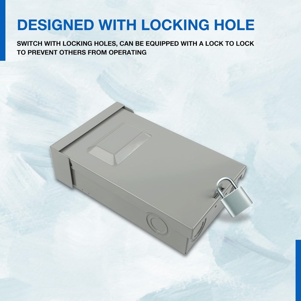 DS-30F Pull-Out Disconnect Switch 30A 240V Fused