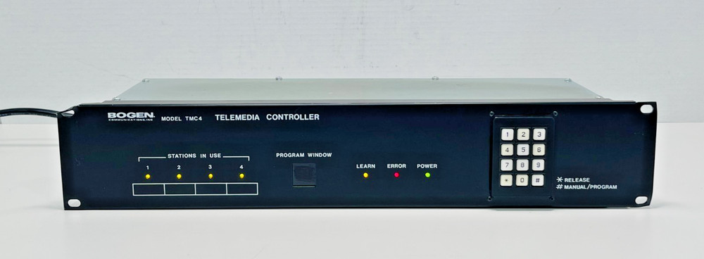 Bogen Communications Model TMC4 Telemedia Controller 60Hz Power Tested
