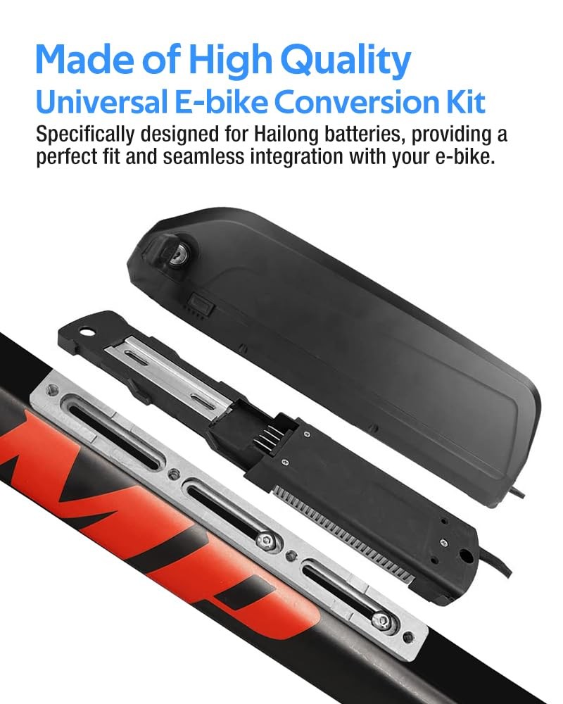 XIUWK E-Bike Battery Bracket for Adapter Frame Universal, Silver