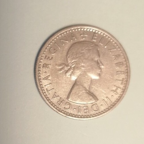 6 pence coin 1966