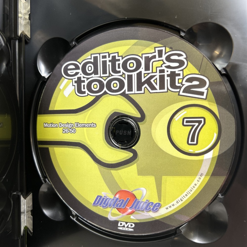 Digital Juice Editor’s Toolkit 1 & 2 Video Editing DVDs Tools Software Overlays