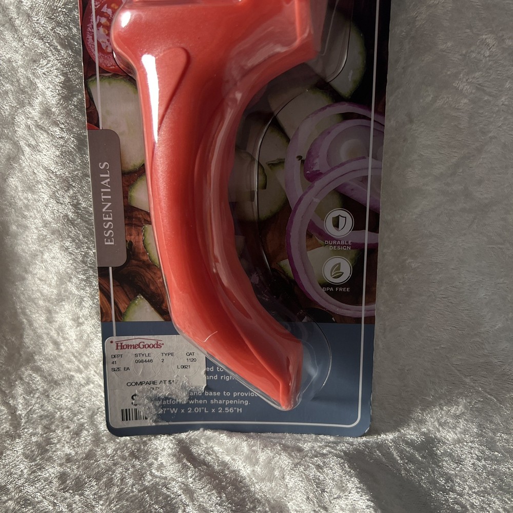 🆕 Core Kitchen Stay Sharp Comfort Grip Knife Sharpener Red