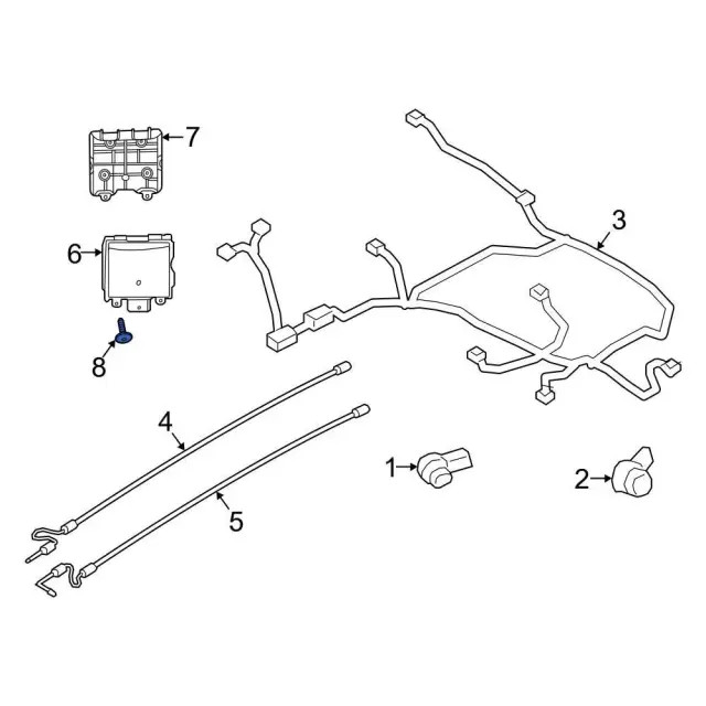 Genuine Ford Blind Spot Detection System Warning Sensor Bolt W505563S437