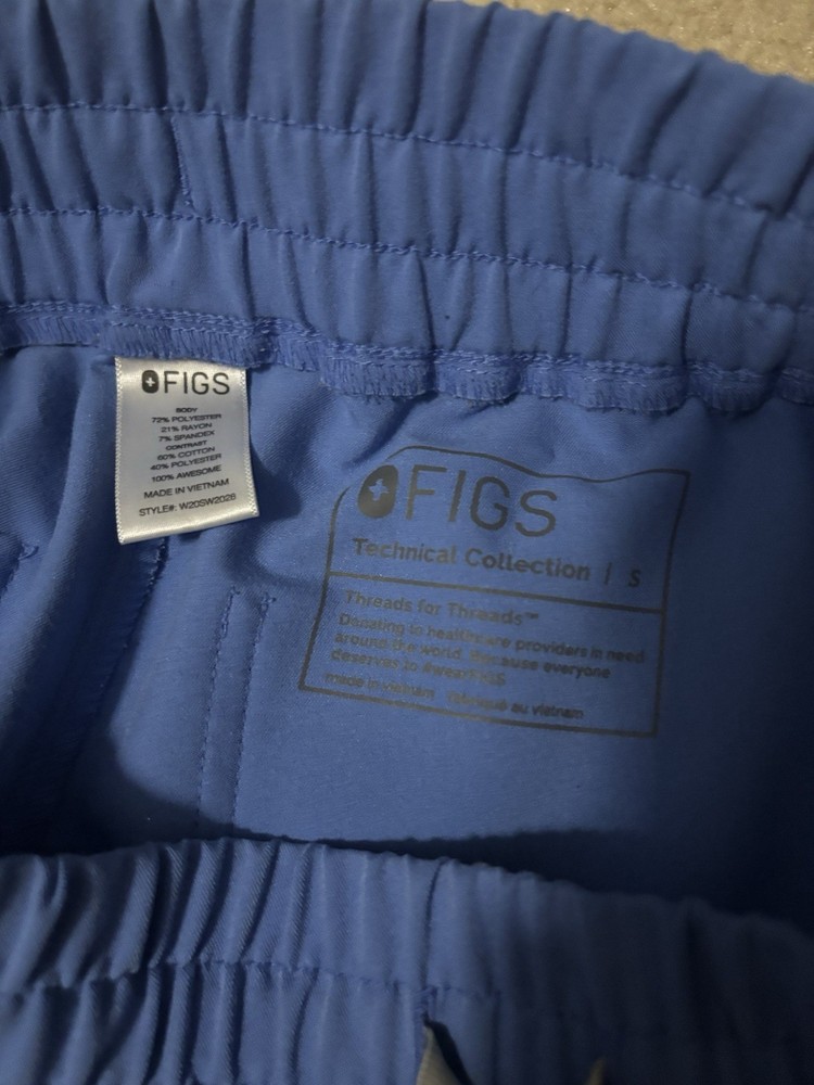 Figs Women Scrub Set Cecil Blue Small