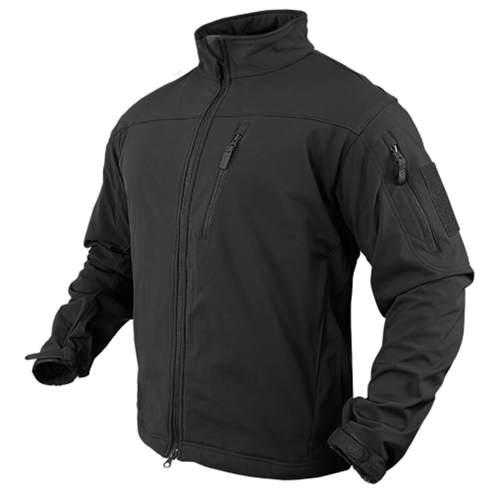 Condor 606-002 Phantom Soft Shell Breathable Waterproof Army Combat Jacket-Black