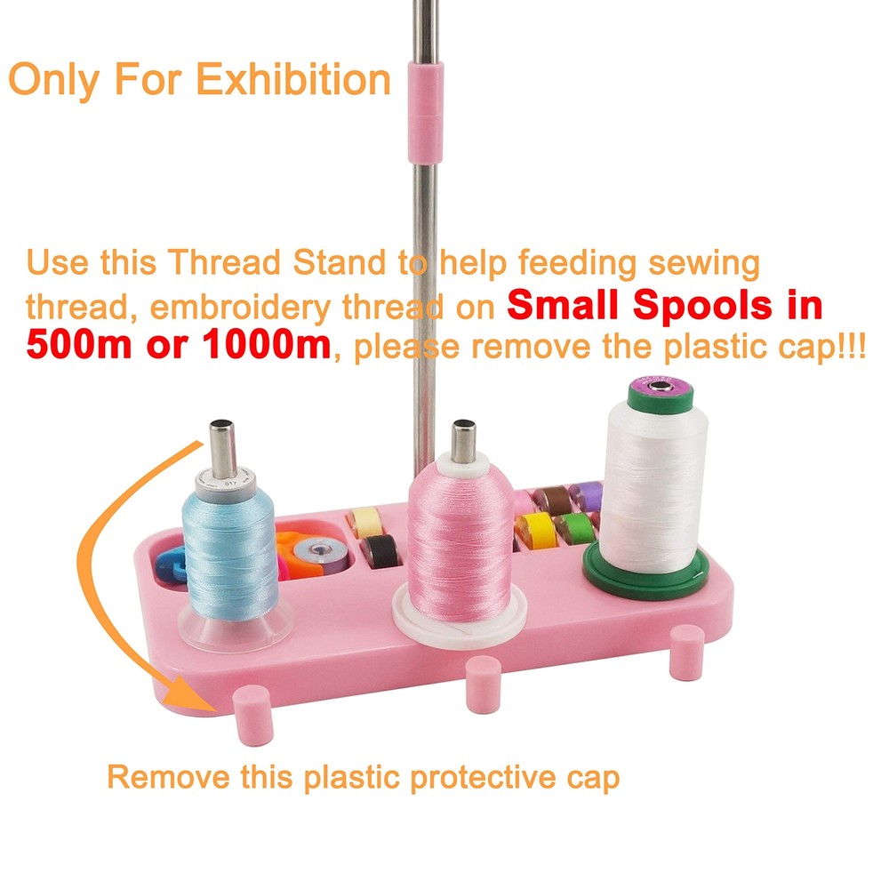 3 Spools Thread Holder Stand for Domestic (Home-Based) Embroidery Sewing Machine