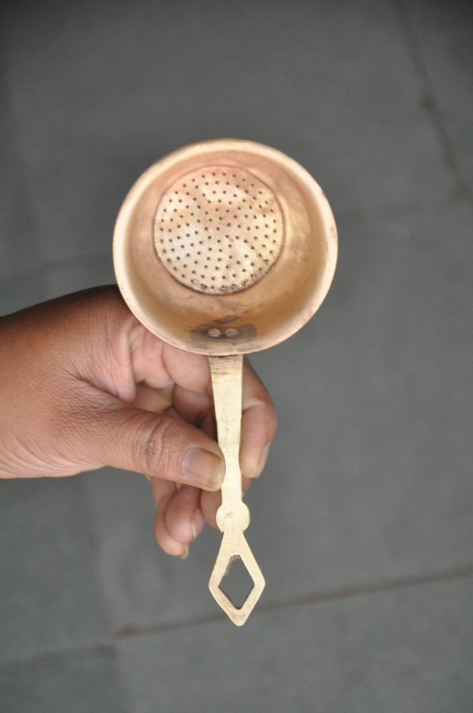 3 Pc Vintage Brass Handcrafted Fine Quality Tea Strainers