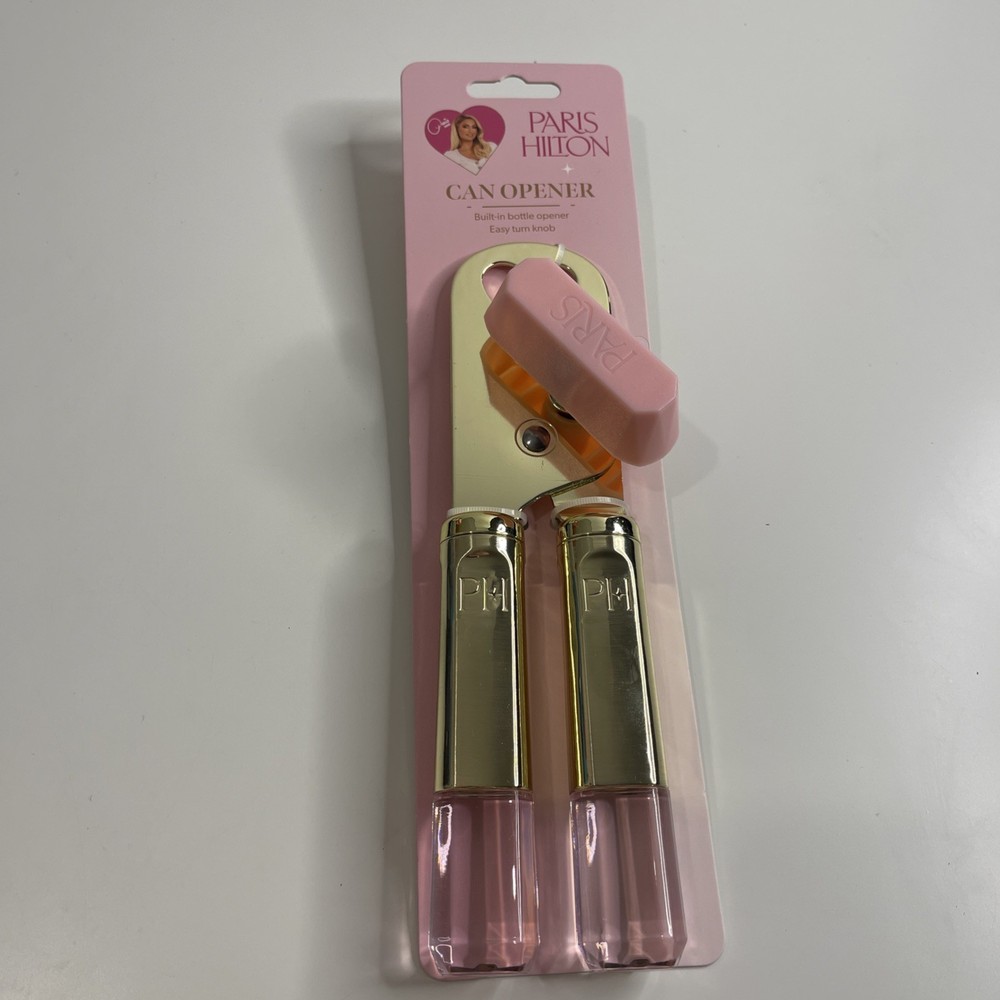 Paris Hilton Kitchen Pink Can Opener Bottle Opener Easy Turn Knob Kitchen Tool