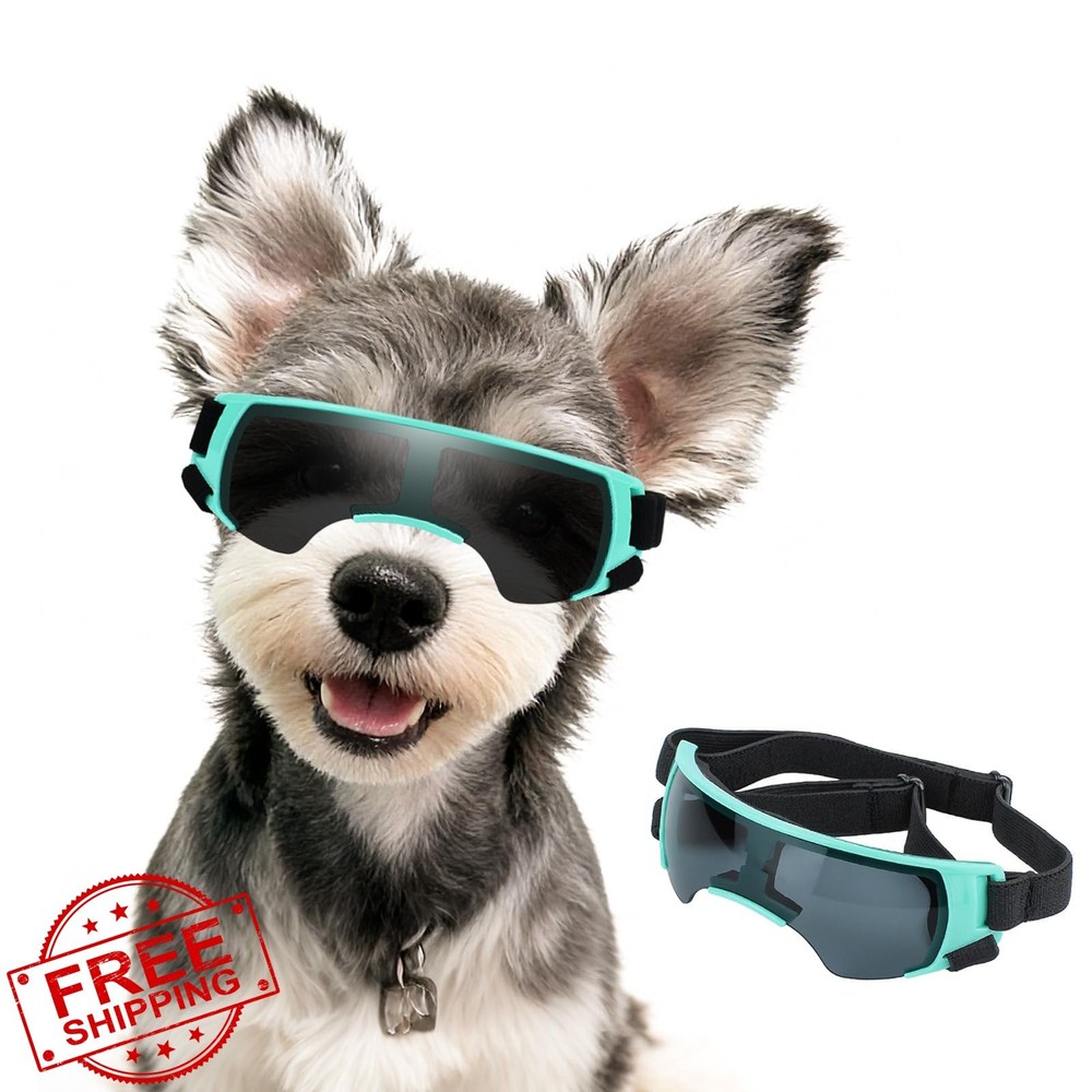 Billionchains Blue Small Dog Goggles Anti-UV Windproof