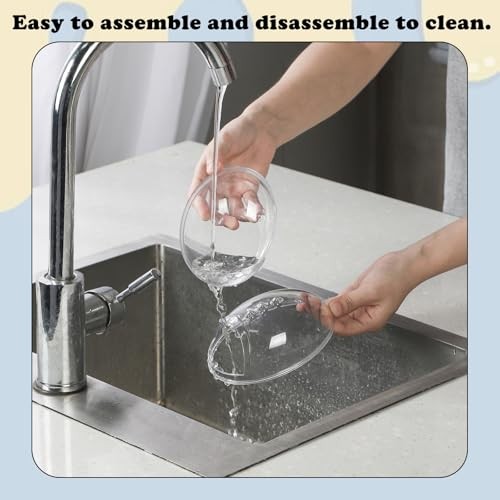 Transparent Hamster Sand Bath Container, Cage Accessory Box Keeps Sand Large