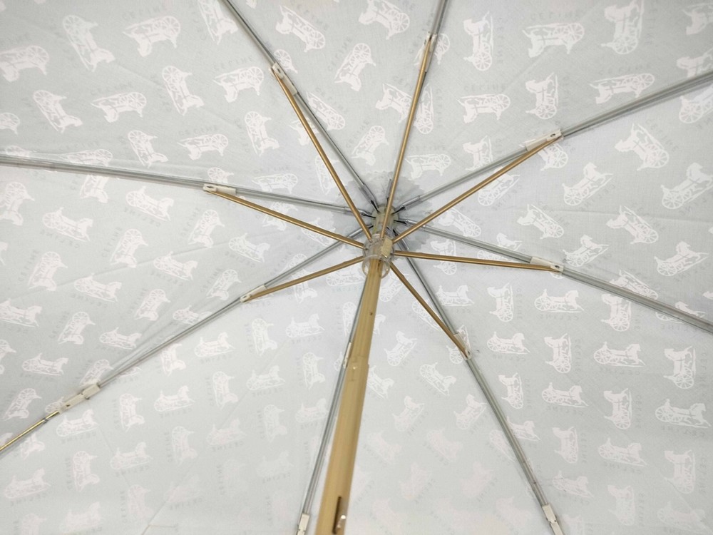 CELINE Folding umbrella Macadam Light Blue umbrella