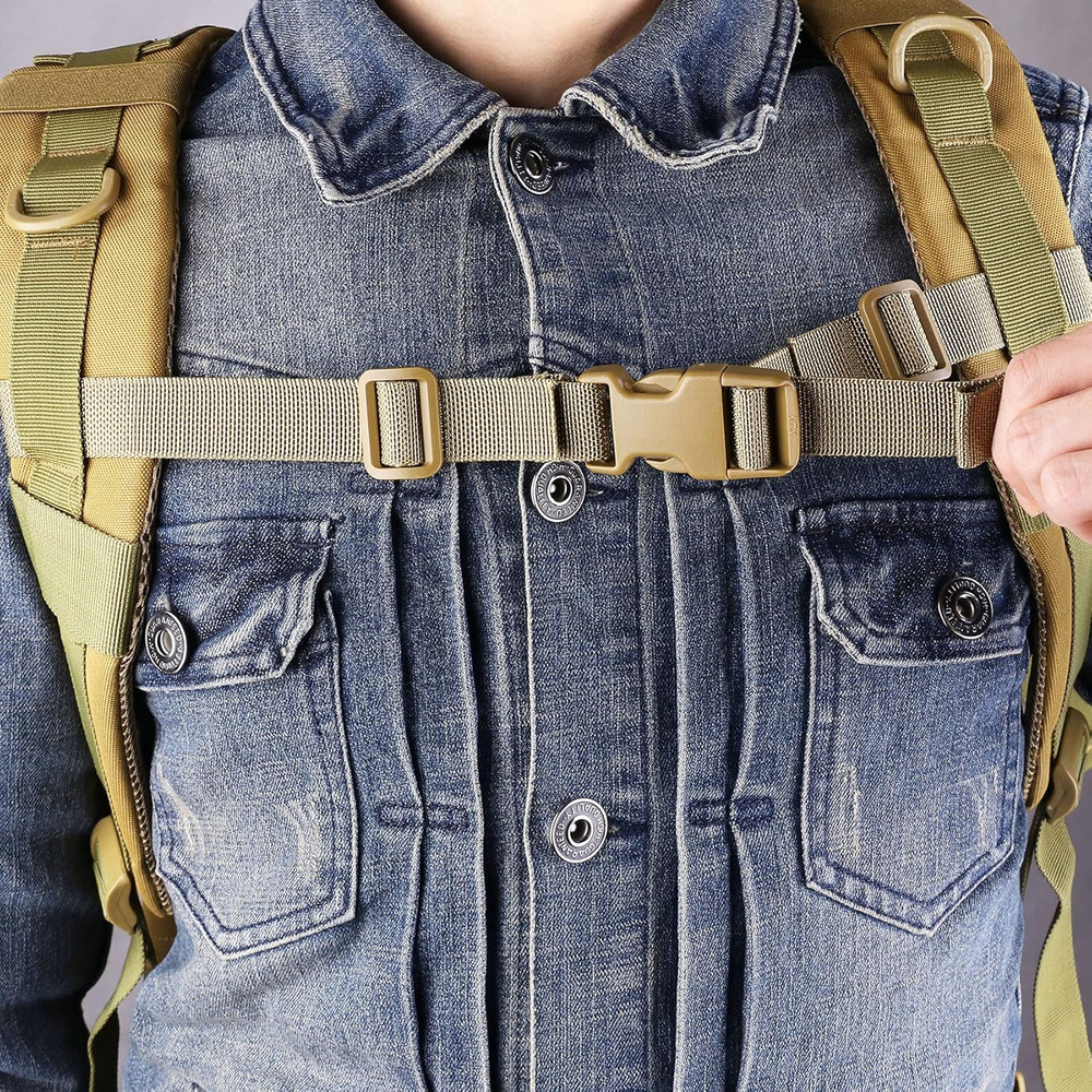 Backpack Chest Strap Adjustable Backpack Sternum Strap Chest Belt with Buckle (P