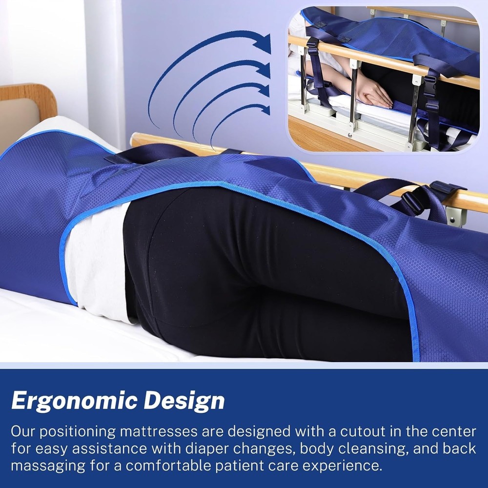 O-Shaped Positioning Sheet for Elderly Bed Patient-Turning &Repositioning Handle