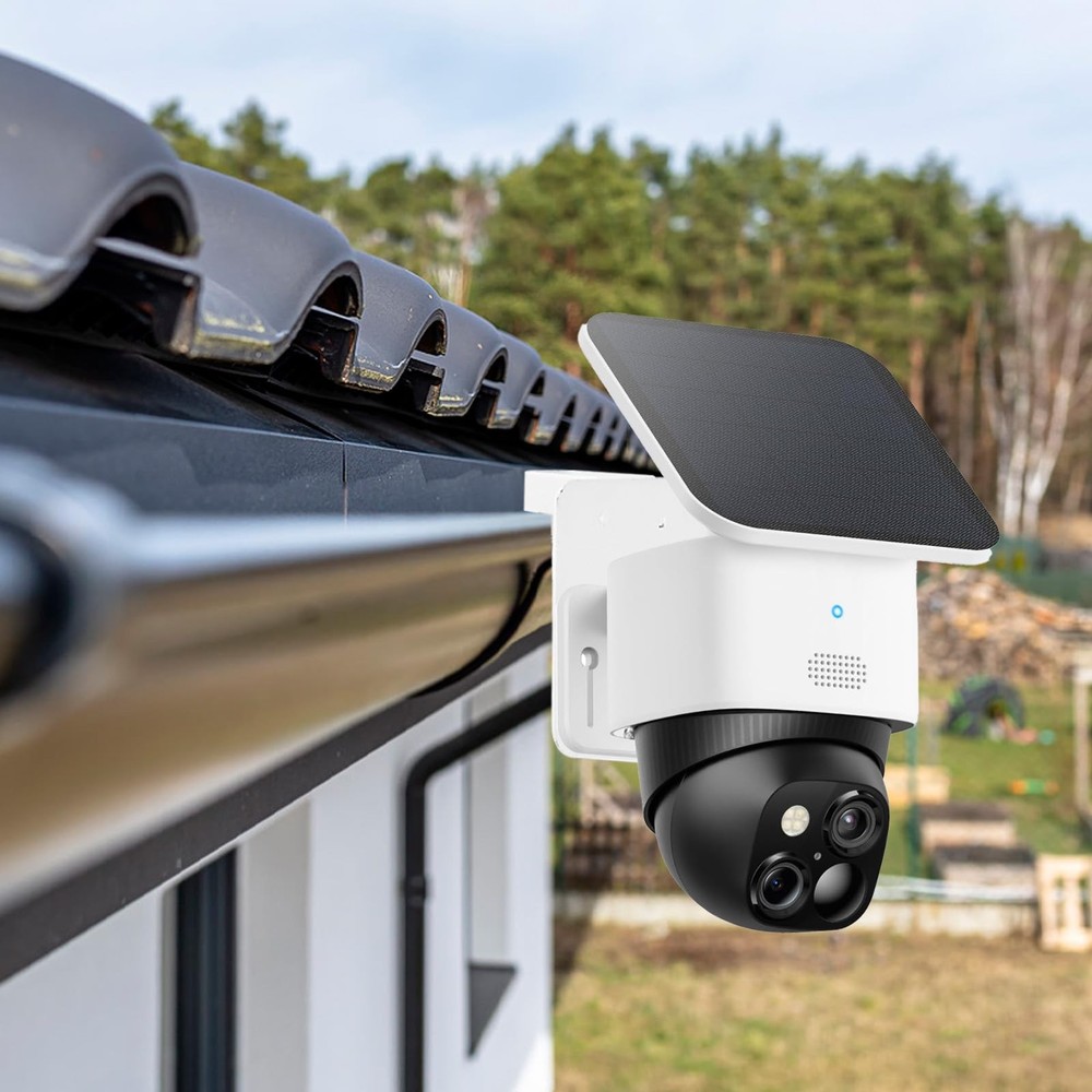 Gutter Mount Bracket for Eufy Security SoloCam S340 - Large, white