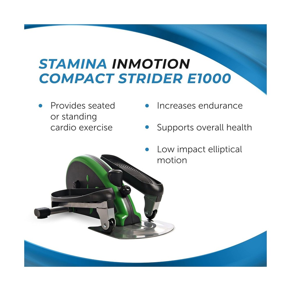 Stamina Inmotion Compact Strider Foot Exercise Machine - Under Desk... Fast Ship