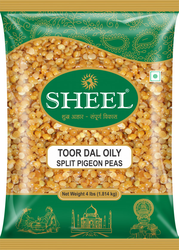 Sheel Toor Dal Oily ( Split Pigeon Peas) - 4 lbs