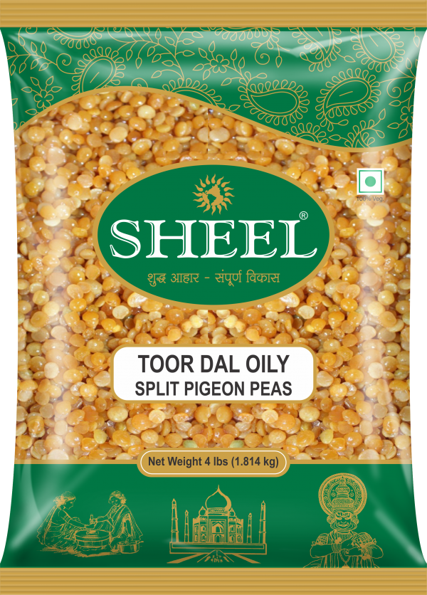 Sheel Toor Dal Oily ( Split Pigeon Peas) - 4 lbs