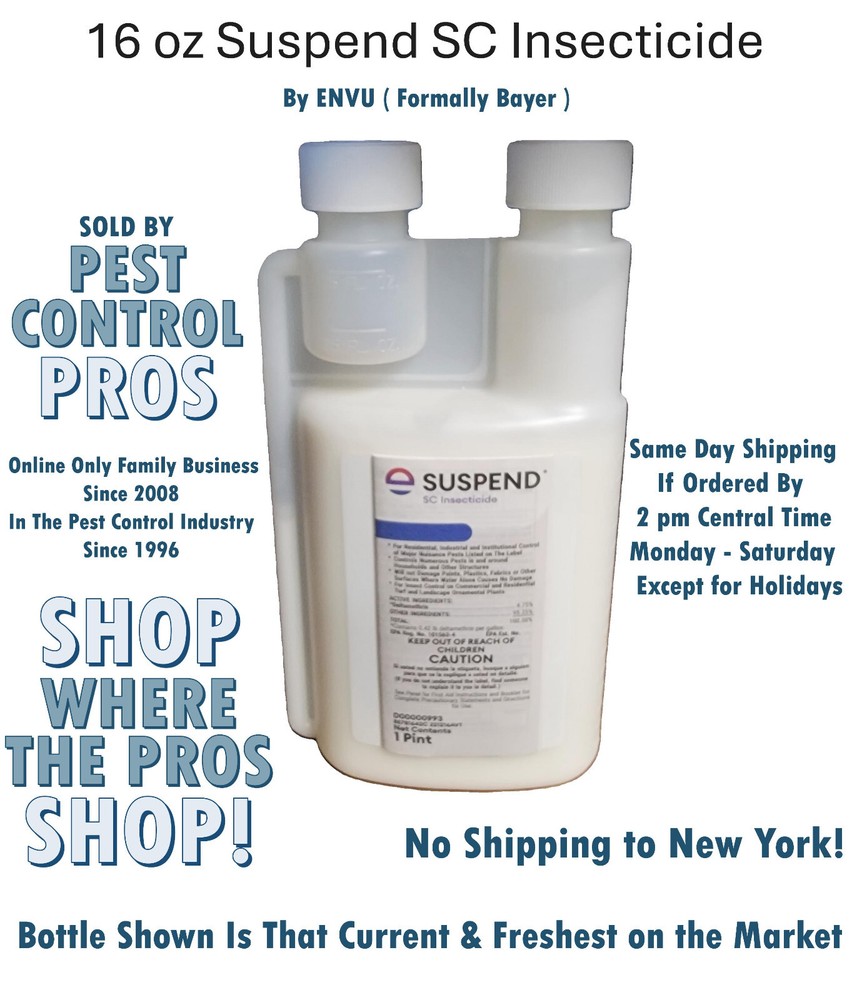 16 oz ENVU Suspend SC Ant Roach Fleas Bed Bugs Odorless Insecticide Pest Control