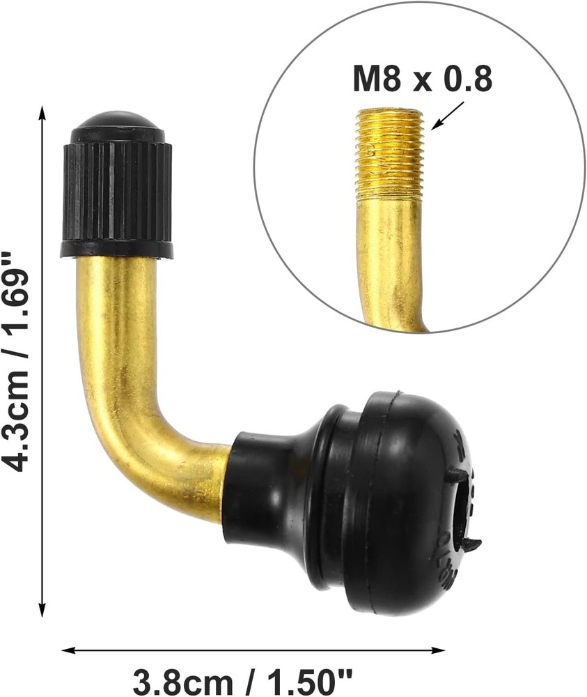 Bent 90 Degree Tire Valve Stems 10pc
