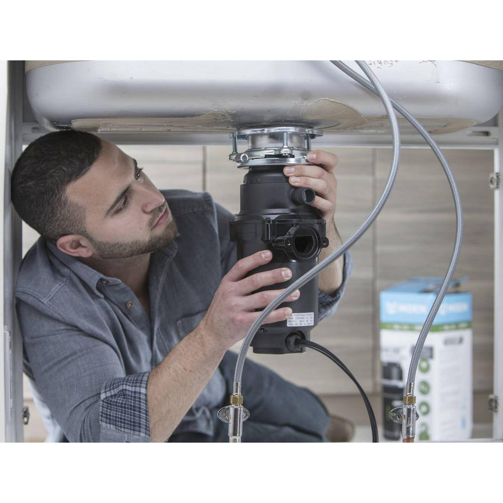 Prep 1/2 HP Continuous Feed Garbage Disposal with Power Cord and Universal Mount