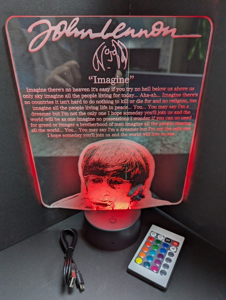 John Lennon Imagine Large L.E.D. Sign Display