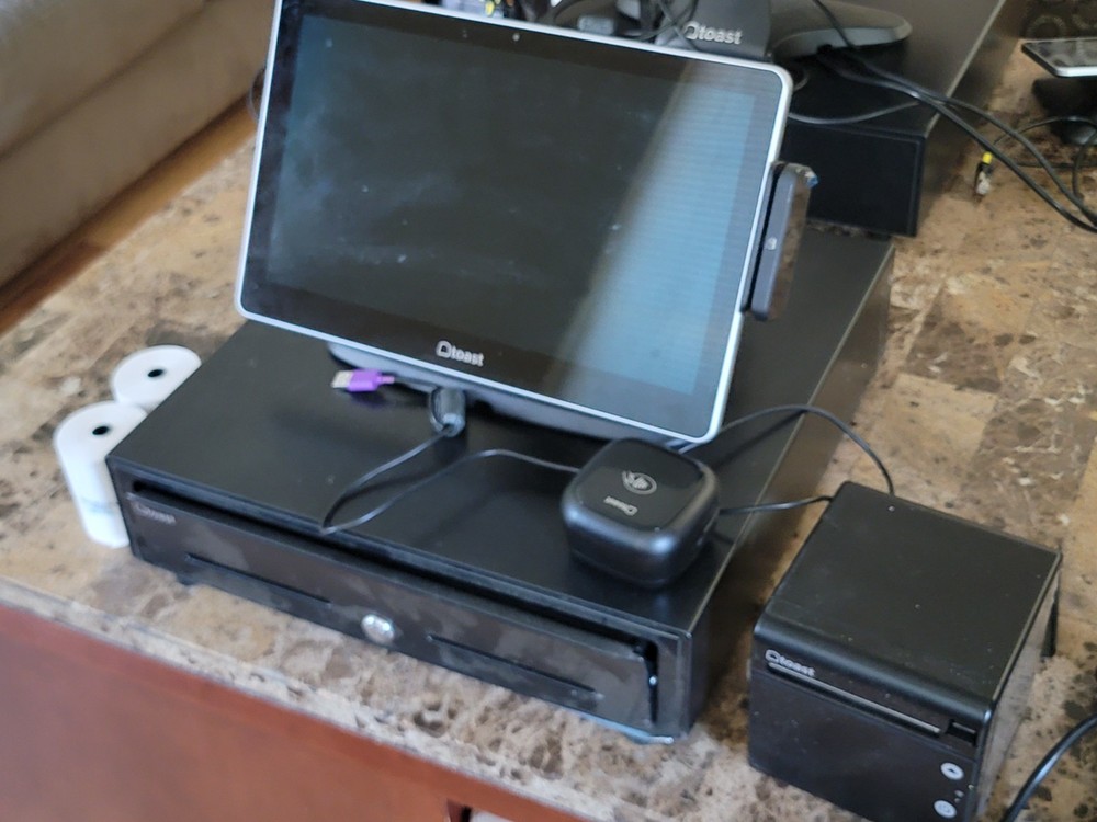 Toast POS System for Restaurants X 3 Kitchen Display Screens and handheld device