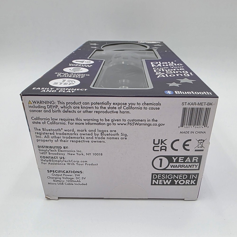 Simply Tech Karaoke Party Bluetooth Microphone Speaker